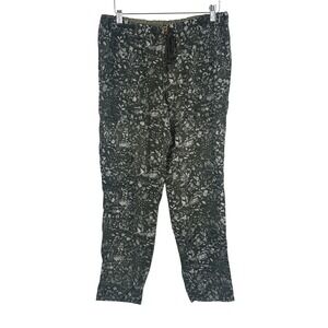 Hei Hei Green Floral Print Lightweight Casual Lounge Pants Women's Size 4 Anthro